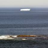 AroundNL-39 A tabular iceberg several miles off the coast of L'anse aux Meadows