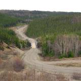 AroundNL-49 A well maintained logging road in the interior.