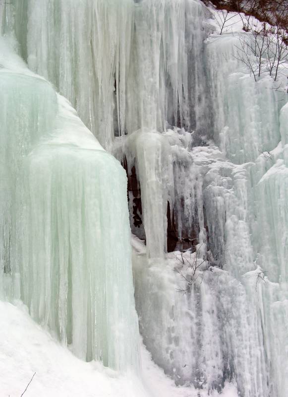 Icefall-3 Spring thaws have started to work on the ice falls