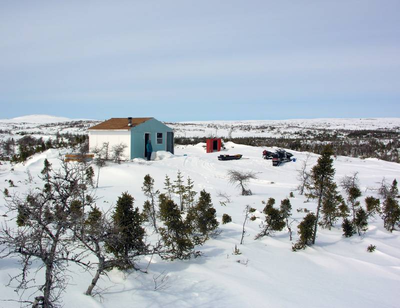 Partridge-camp The partridge camp. Not much to obstruct the view.