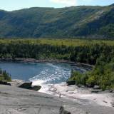 Morgan_Bay_Brook3 The fjords are too deep to anchor except at the head where rivers bring down silt.