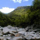 e9 Walking up a streambed in Newfoundland